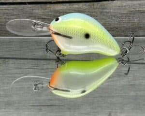 Black Label Balsa - Wreck Deep - Custom Balsa Crankbait - Citrus Candy color