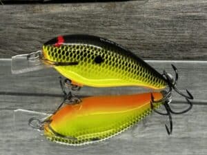Black Label Balsa - BL 1.0 - Balsa Squarebill - Chartreuse Black Back color