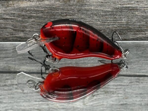 Black Label Balsa - Sweetheart - Custom Balsa Crankbait - Fire Craw color