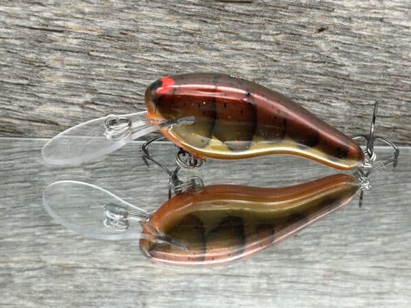 Black Label Balsa - K II - Custom Balsa Crankbait - Road Kill Craw color