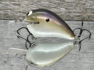 Black Label Balsa - Wreck Jr. - Custom Balsa Squarebill Crankbait - Pearl Herring color