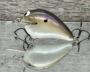 Black Label Balsa - Wreck Jr. - Custom Balsa Squarebill Crankbait - Pearl Herring color