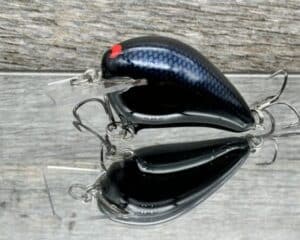 Black Label Balsa - Wreck Jr. - Custom Balsa Squarebill Crankbait - Lights Out color