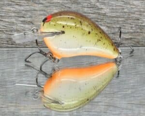 Black Label Balsa - Wreck Jr. - Custom Balsa Squarebill Crankbait - Root Beer color
