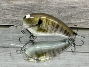 Black Label Balsa - Prowler - Signature Series Custom Balsa Squarebill Crankbait - Foiled Baby Bluegill color