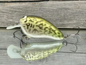 Black Label Balsa - Peanut - Balsa Crankbait - Chartreuse Crappie Color - Zoom WEC Mutt