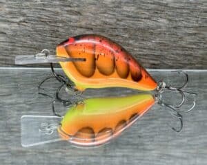 Black Label Balsa - Stump Knocker - Custom Balsa Squarebill - 3 Alarm Craw color