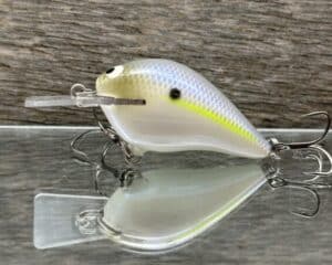 Black Label Balsa - Stump Knocker - Custom Balsa Squarebill - Chartreuse Shad color