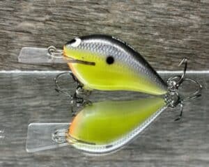 Black Label Balsa - Stump Knocker - Custom Balsa Squarebill - Chartreuse Magic color