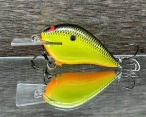 Black Label Balsa - Stump Knocker - Custom Balsa Squarebill - Chartreuse Black Back color