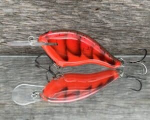 Black Label Balsa - Shiver 5 - Custom Balsa Crankbait - Delta Craw color