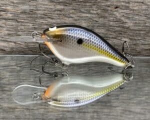 Black Label Balsa - Shiver 5 - Custom Balsa Crankbait - Threadfin Shad Pearl color