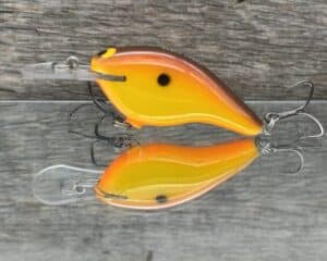 Black Label Balsa - Shiver 5 - Custom Balsa Crankbait - Simple Craw color