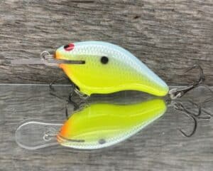 Black Label Balsa - Shiver 5 - Custom Balsa Crankbait - Candy Dolphin color