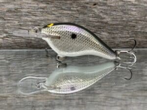 Black Label Balsa - Shiver 5 - Custom Balsa Crankbait - Gizzard Shad Foil color