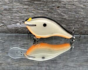 Black Label Balsa - Shiver 5 - Custom Balsa Crankbait - Bone Khaki color