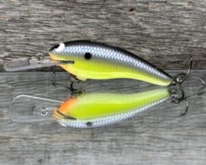 Black Label Balsa - Z II - Custom Balsa Crankbait - Chartreuse Magic color