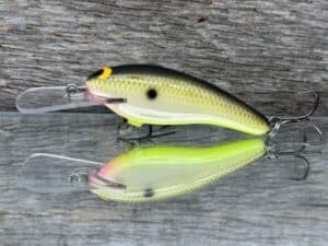 Black Label Balsa - Z II - Custom Balsa Crankbait - Bone Shad color