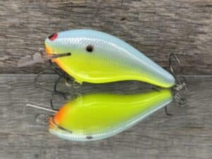 Black Label Balsa - K III Squarebill - Custom Balsa Crankbait - Candy Dolphin color