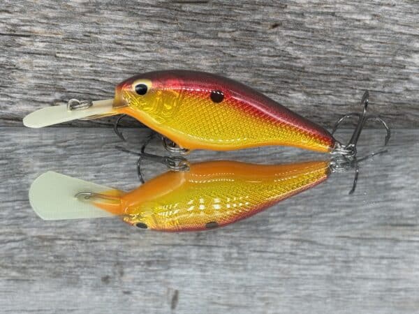 The Lure Forge - CW Shad Balsa Crankbait - Red Craw color