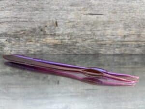 Black Label Custom Soft Plastics - Hollow Point 7" - Margarita Red Flake 16ct