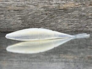 Black Label Custom Soft Plastics - Hi Roller 5" - French Pearl 5ct