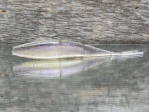 Black Label Custom Soft Plastics - Hi Roller 3.8" - Electric Shad 6ct