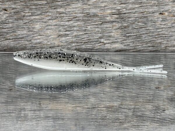 Black Label Custom Soft Plastics - Hi Roller 3.8" - Silver Shad 6ct