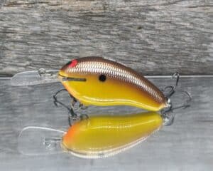Black Label Balsa - Prowler MR - Custom Balsa Crankbait - Spicy Mustard color