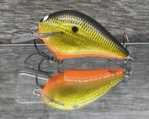 Black Label Balsa - Wreck Signature Series Crankbait - Gold Foil Orange Belly Color - Zoom WEC E-1