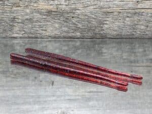 Black Label Custom Soft Plastics - Player Worm 6" - Plum Apple 16ct