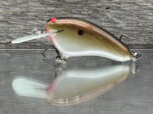 Black Label Balsa - Hickster MR- Balsa Crankbait - Copper Green Shad color