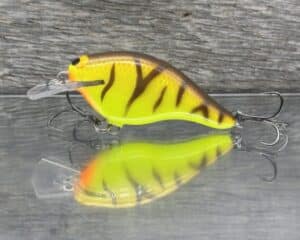 Black Label Balsa - Shiver 7 Shallow - Custom Balsa Crankbait - Spring Tiger color