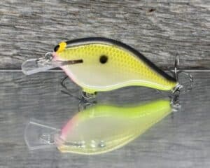 Black Label Balsa - Shiver 7 Shallow - Custom Balsa Crankbait - Bone Shad color