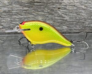 Black Label Balsa - Shiver 7 Shallow - Custom Balsa Crankbait - Chartreuse Classic color