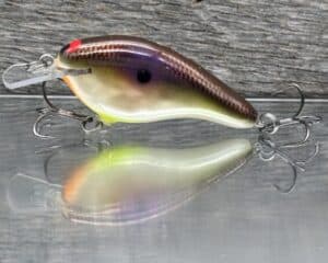 Black Label Balsa - Shiver 7 Shallow - Custom Balsa Crankbait - High Rock Shad color